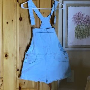 Light blue overalls